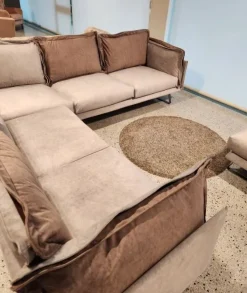 Angolare Divano luxury velluto e piuma Md work in OFFERTA - 45%