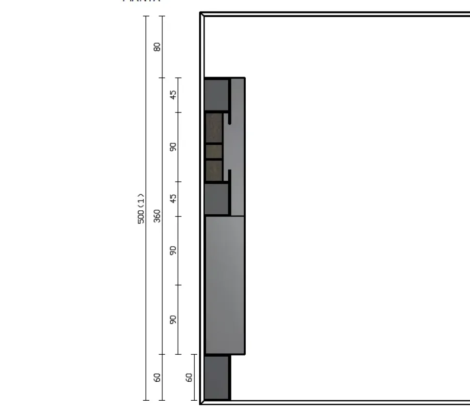Composizione per il living modello Sm002 di Imab a prezzo scontato