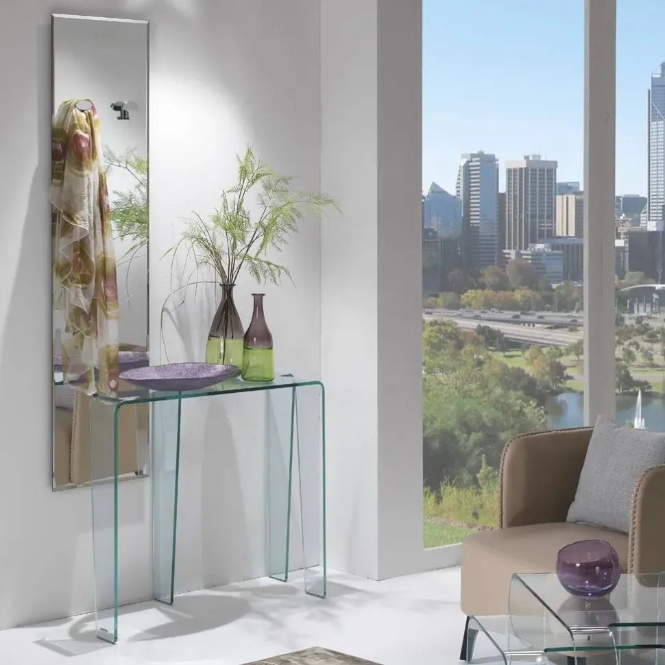 Consolle Consolle mod.ida in vetro curvo scontata del 30% Artigianale a prezzo ribassato 35%