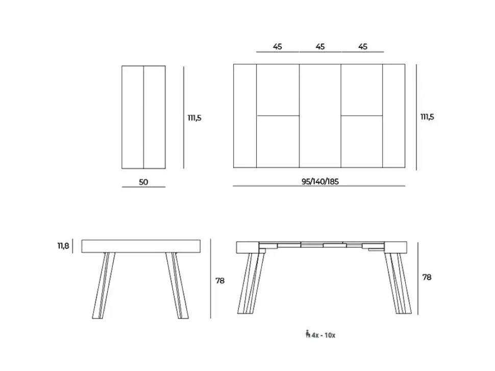 Consolle modello Panakè Easyline in Offerta Outlet