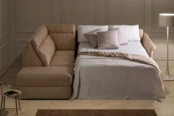 Divani letto con penisola Sidney maxi con pouf Md work OFFERTA OUTLET