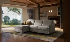 Divani letto con penisola in Tessuto Vitarelax a prezzo scontato