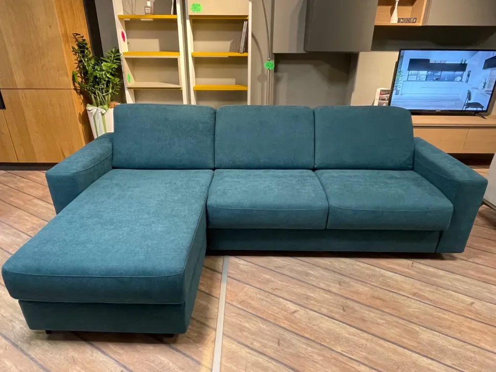 Divani letto con penisola in Tessuto Vitarelax a prezzo scontato