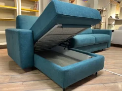 Divani letto con penisola in Tessuto Vitarelax a prezzo scontato