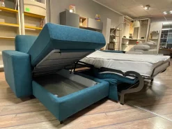 Divani letto con penisola in Tessuto Vitarelax a prezzo scontato