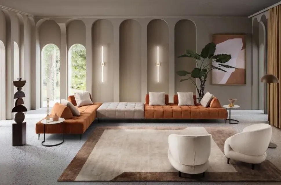 Divano angolare Divano modello bowie Le comfort in Offerta Outlet