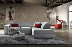 Divano Angolare in Tessuto sfoderabile  Astor angolare di Le comfort