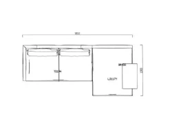 Divano angolare modello Bristol di Poliform a prezzi outlet