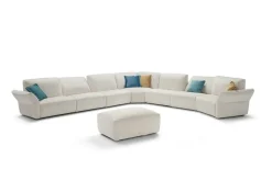 Divano angolare Modello italia completo di meccanismi in tutto il divano  Md work PREZZI OUTLET