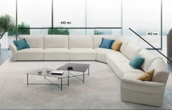Divano angolare Modello italia completo di meccanismi in tutto il divano  Md work PREZZI OUTLET