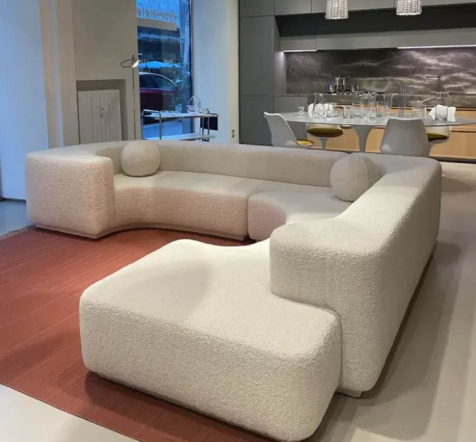 Divano angolare tessuto modello Lara stilwood di Artigianale