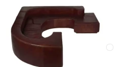 Divano angolare tessuto modello Lara stilwood di Artigianale