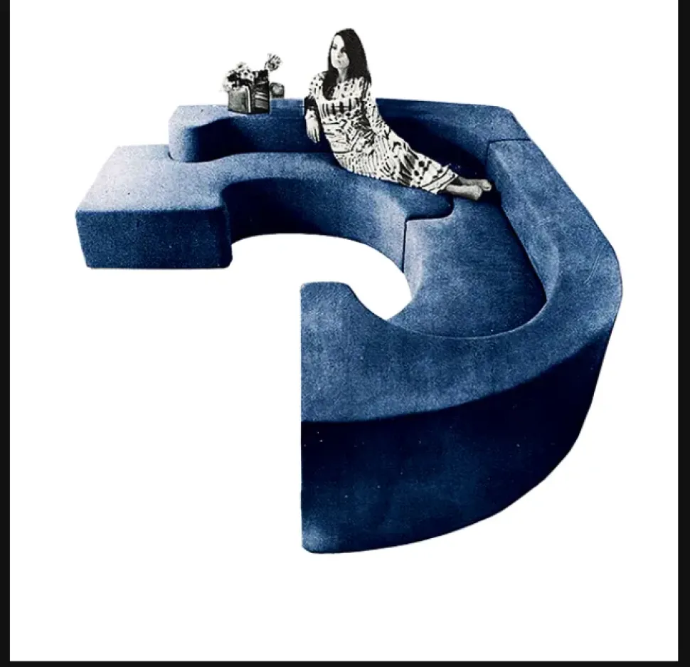 Divano angolare tessuto modello Lara stilwood di Artigianale