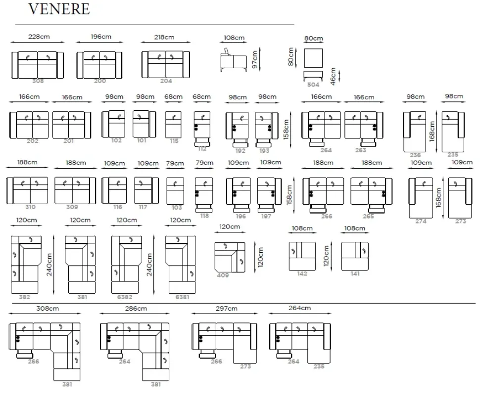 Divano angolare Venere 10 c. Md work ad un prezzo conveniente