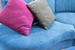 Divano Angolare Virgola_completo_di_pouff Artigianale a 2268€