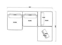 Divano angolare Westside Poliform in OFFERTA - 33%