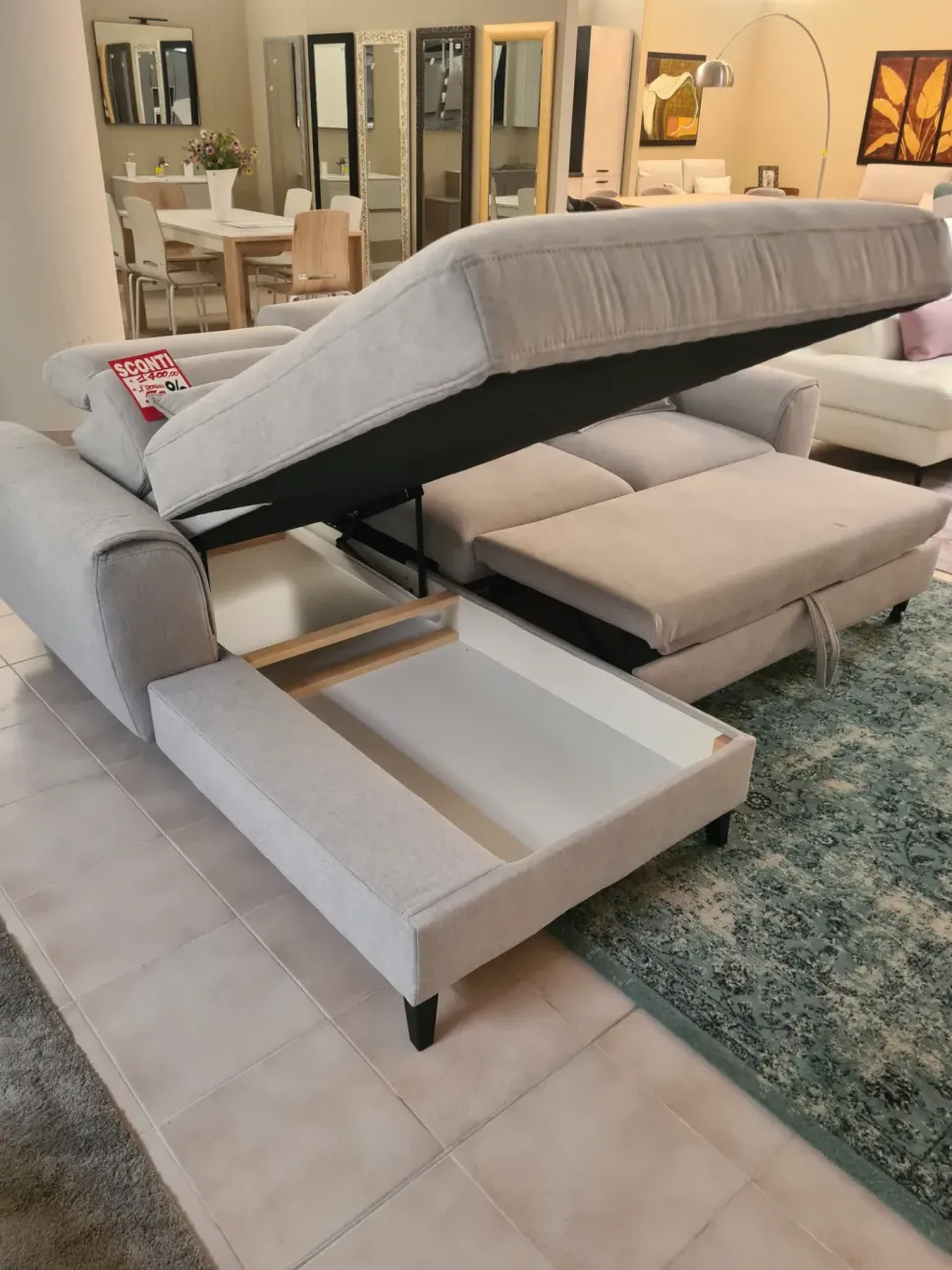 Divano Artigianale Adele PREZZI OUTLET sconto 50%