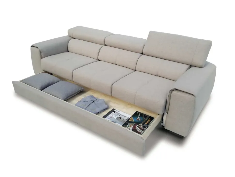 Divano Beth plus in Tessuto sfoderabile di Collezione esclusiva scontato 40%