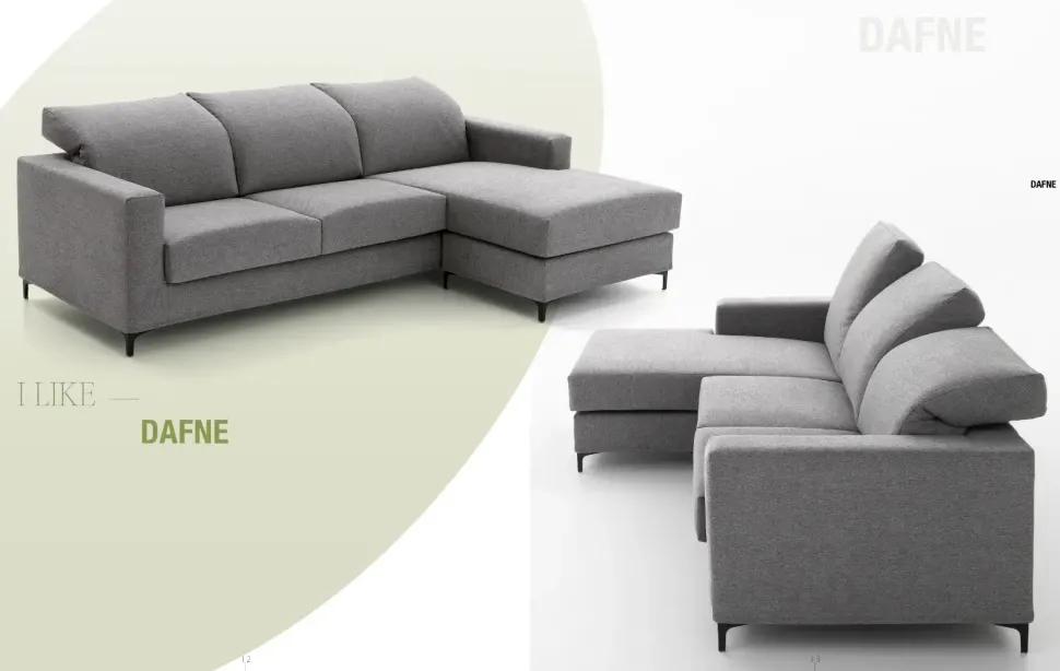 Divano con penisola Dafne Artigianale: con uno SCONTO ESCLUSIVO del 26%