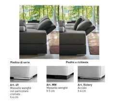 Divano con penisola Divano reclinabile diversi rivestimenti Md work: con uno SCONTO ESCLUSIVO del 42%