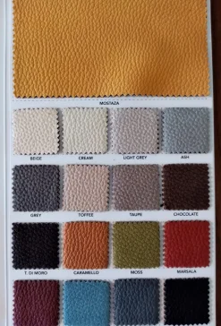 Divano con penisola in Ecopelle Artigianale a prezzo scontato