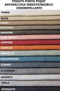 Divano con penisola in Tessuto Collezione esclusiva a prezzo ribassato