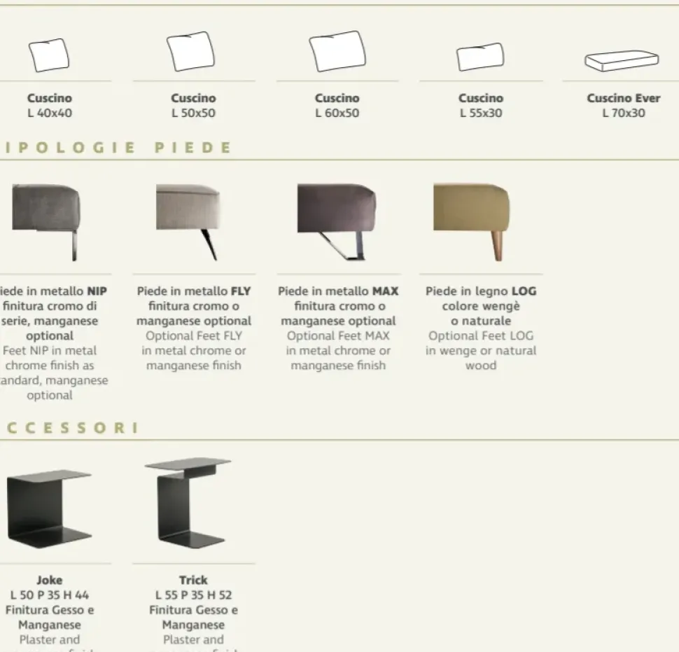 Divano con penisola in Tessuto Jest fancy Samoa