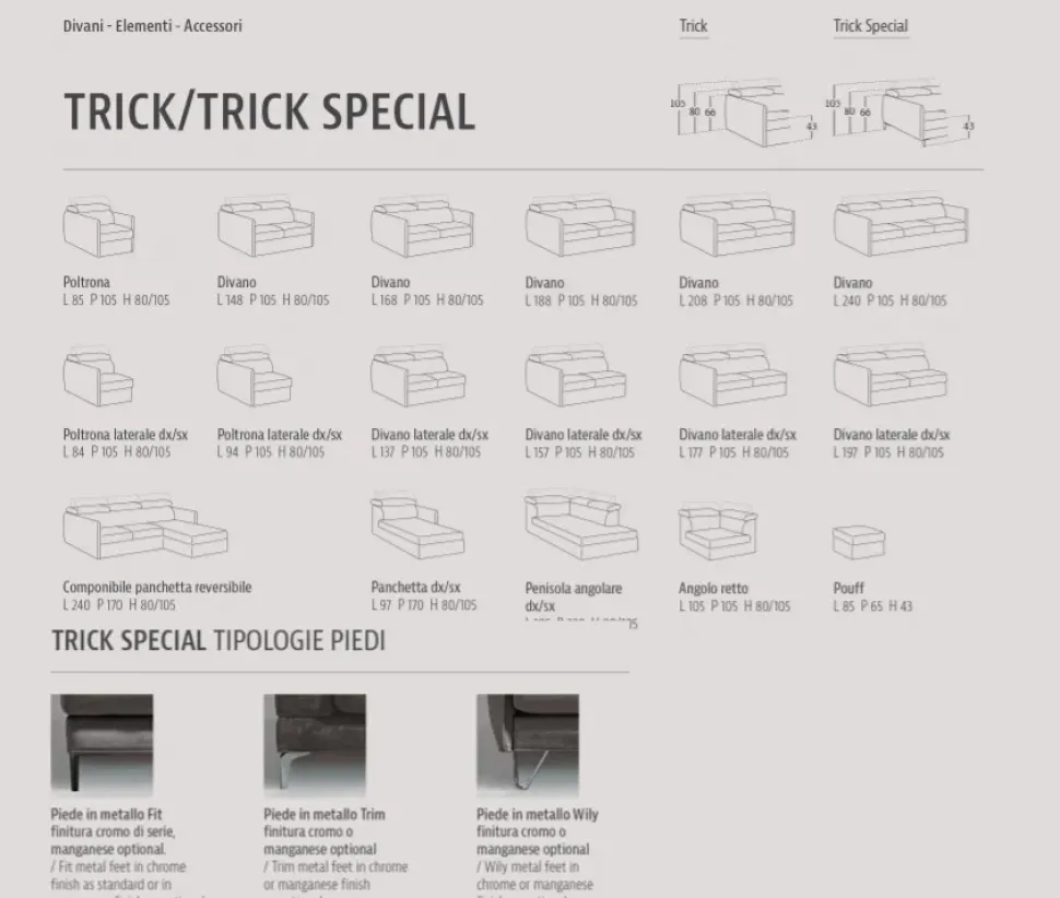 Divano con penisola in Tessuto Samoa a prezzo ribassato