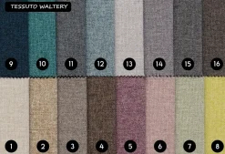 Divano con penisola in Tessuto Samoa a prezzo scontato