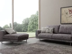 Divano con penisola Nede di Crippa salotti a prezzo scontato