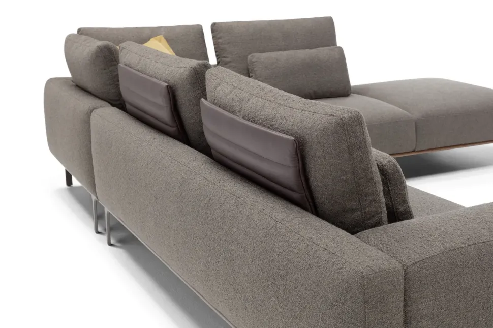 Divano con penisola Ross 10 c. Md work in Offerta Outlet