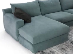 Divano Con penisola Strip outlet Diotti.com in Offerta Outlet a 1890€