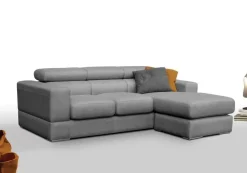 Divano con penisola tessuto in poliuretano  Salvetti a prezzo Outlet