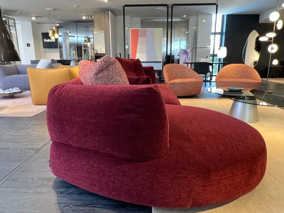 Divano Con penisola tessuto modello Ethia di Desirèe