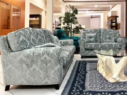 Divano Coppia di divani royal in Tessuto Samoa a prezzo ribassato
