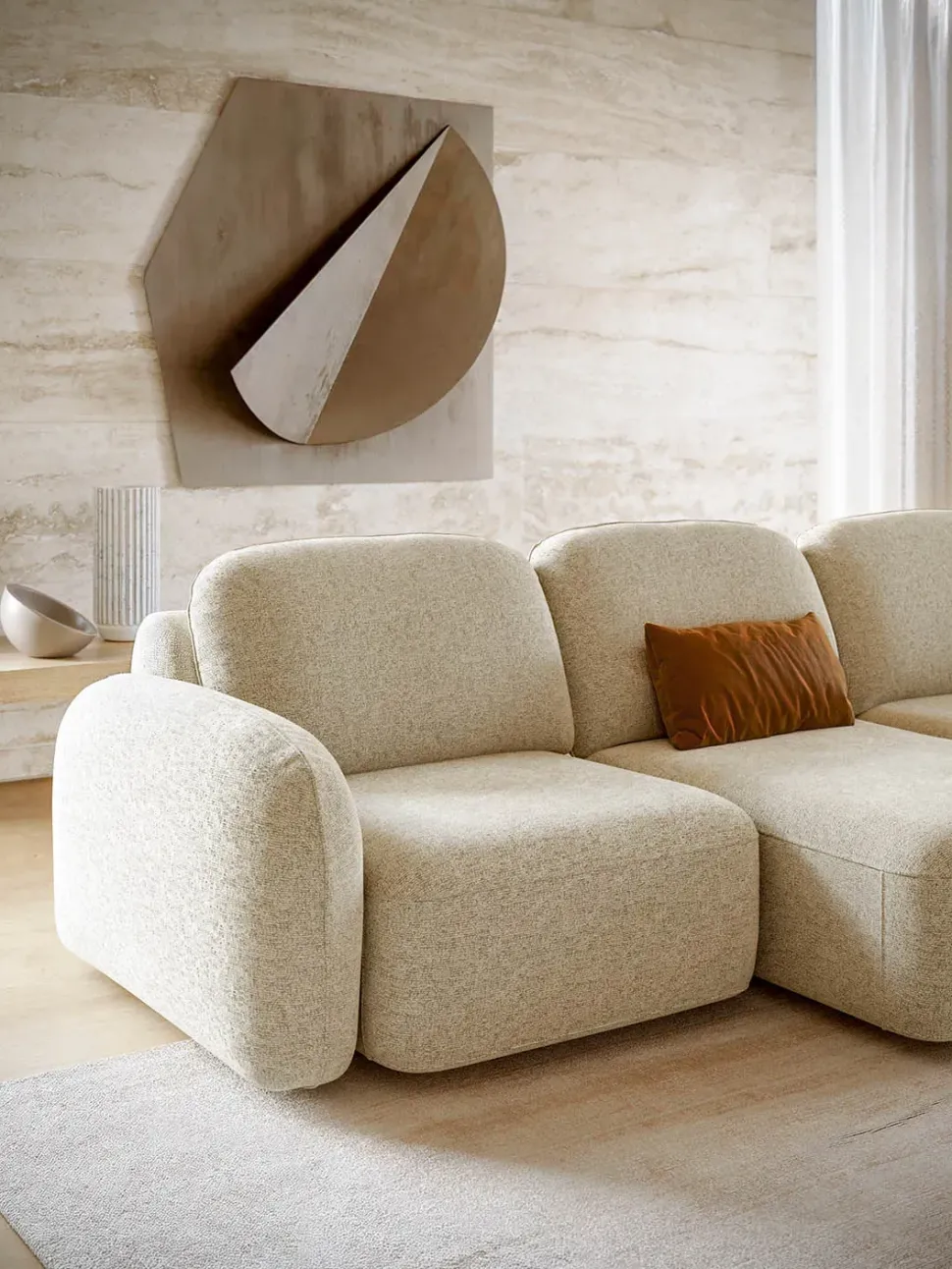 Divano da 4 posti modello Susa di Le comfort scontato