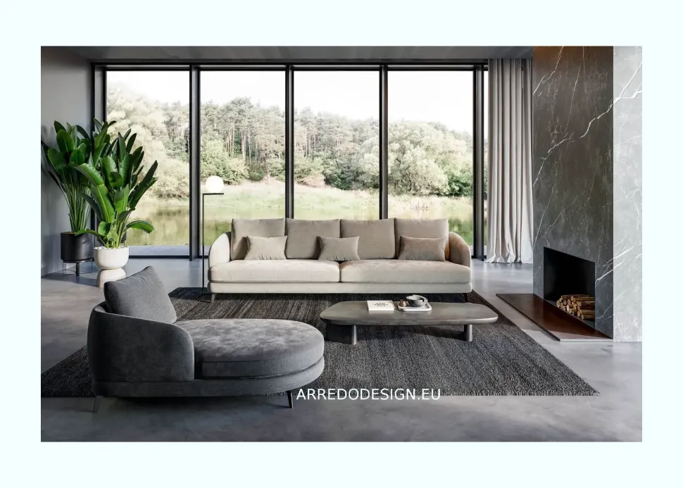 Divano da 5 posti modello Jand di Le comfort scontato