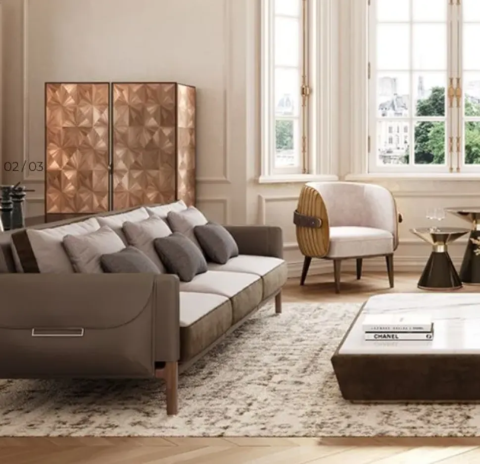 Divano design pelle Divano luxury design by amaranto interior di Md work con sconto del - 26%