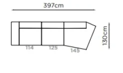 Divano design tessuto Arke f di Md work con sconto del - 53%