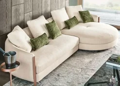 Divano design tessuto Divano componibile bonnie – bontempi di Bontempi con sconto del - 30%