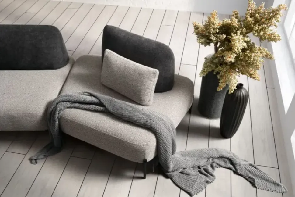 Divano design tessuto Matrix di Samoa con sconto del - 35%