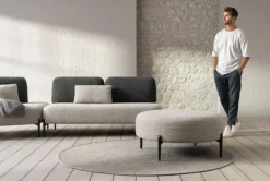 Divano design tessuto Matrix di Samoa con sconto del - 35%