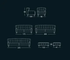 Divano Divano in pelle diversi colori london Md work: con uno SCONTO ESCLUSIVO del 46%