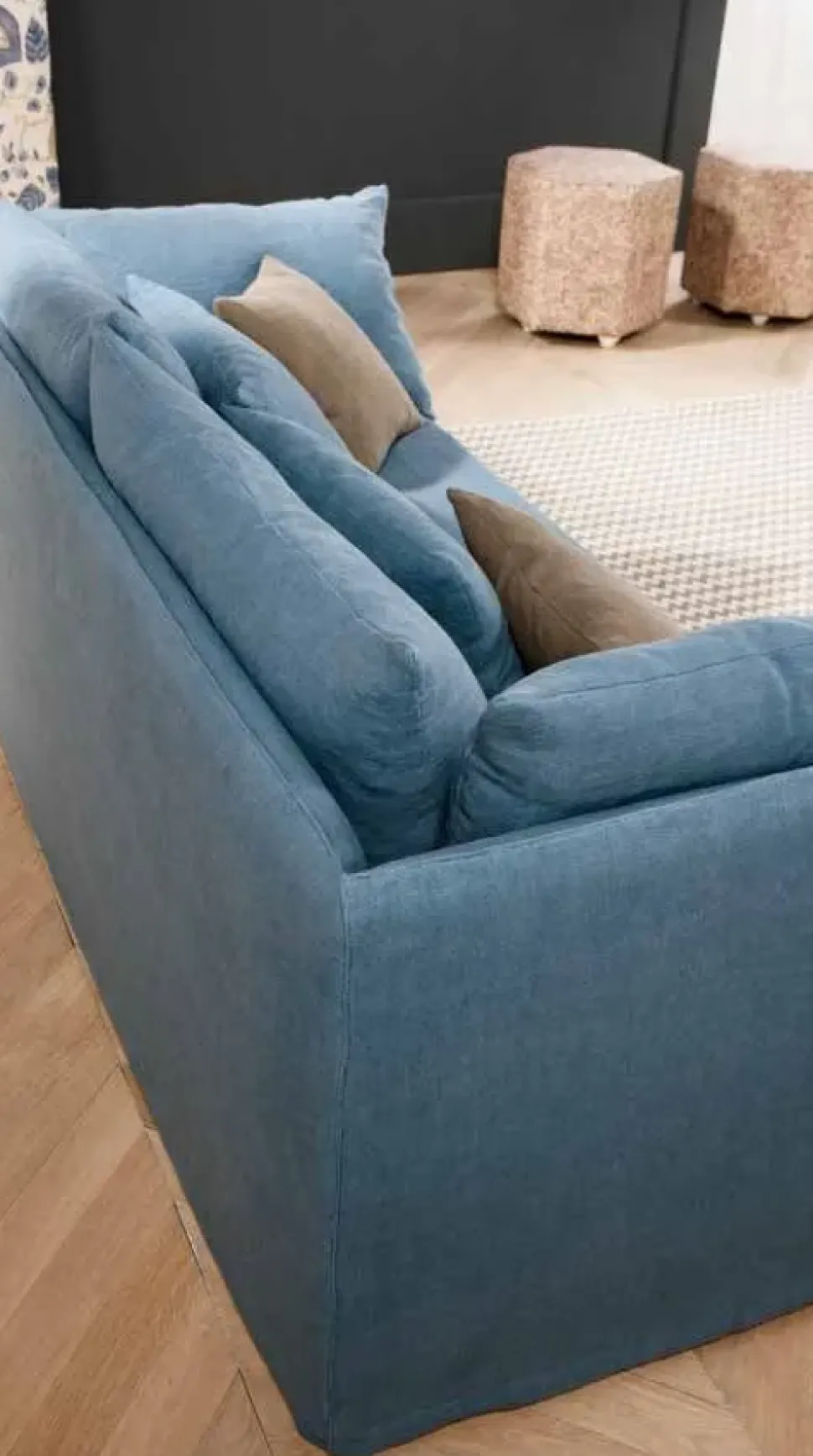 Divano Divano letto completo di materassi in Tessuto sfoderabile di Md work scontato 50%