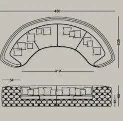 Divano Divano luxury velutto cotone maxi Md work ad un prezzo imperdibile