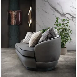 Divano Divano memory velluto luxury italia in Tessuto non sfoderabile  di Md work scontato 45%