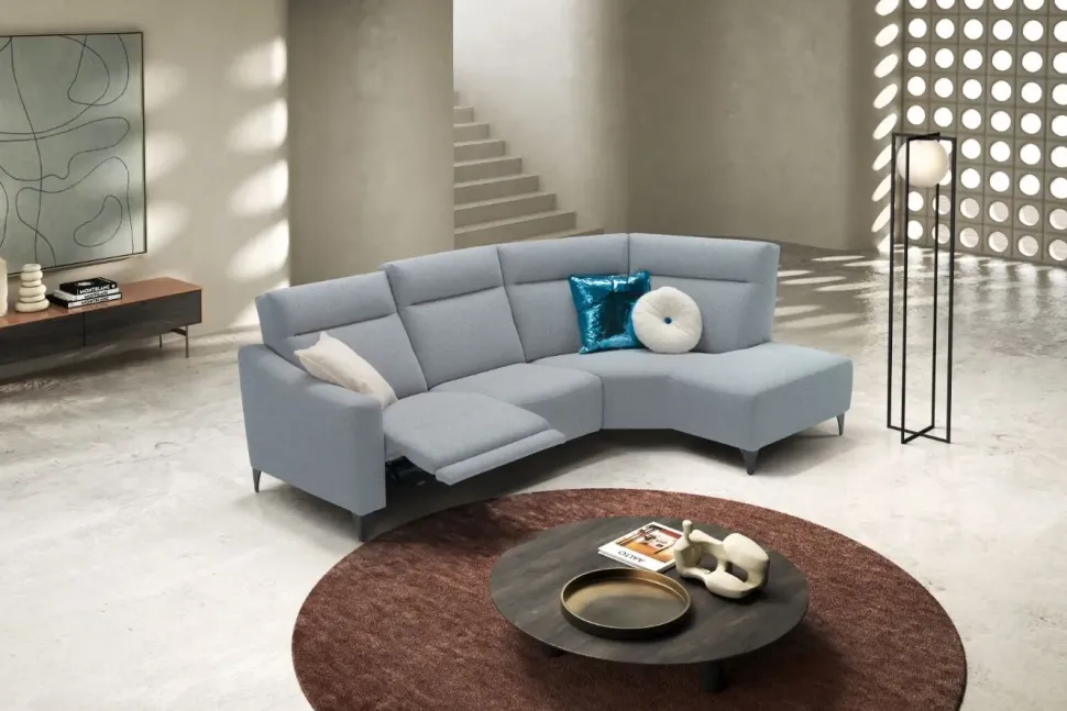 Divano Divano modello piper in Tessuto non sfoderabile di Collezione esclusiva scontato 40%