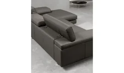 Divano Divano mod.nikita rivestito in pelle fiore in promo-sconto del 50% pelle in poliuretano  Excò a prezzo scontato