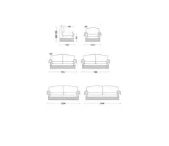 Divano Divano sanremo luxury tessuto Md work a prezzo scontato