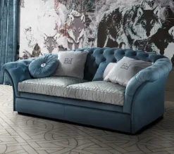 Divano Divano velluto completo di cuscineria vari colori  in Tessuto non sfoderabile  di Md work scontato 45%
